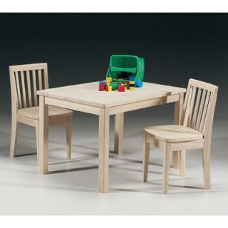 International Concepts Unfinished Mission Juvenile Table and Chair Set