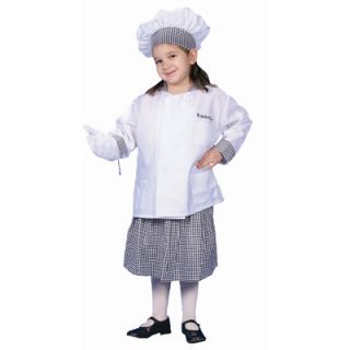  Deluxe Chef Girl with Skirt Dress Up Childrens Costume Set   228