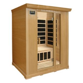 Crystal Sauna 3 Person Infrared Sauna with Eight Carbon Heaters and
