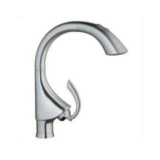 K4 Single Handle Single Hole Kitchen Faucet with Dual Spray Pull Out