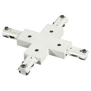 Track Accessories X Connector with Power Entry in White