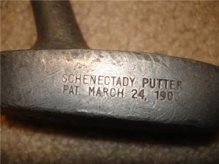 Antique Golf Club Schenectady Putter Harry Lee Patent