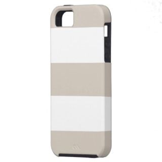 Cool Light Khaki & White Stripe iPhone 5 Case Gift iPhone 5 Covers