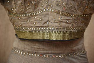Beautiful Handmade Indian 2 Piece Ghagra Choli Skirt Top with Metallic