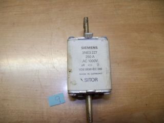  Sitor Siemens Fuse 3NE3 227 250A 1000VAC S23L1