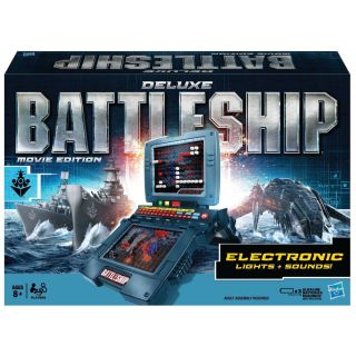 Hasbro Deluxe Battleship Electronic Movie Edition Board Game BNIB and