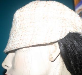Goorin Bros Small Mod Schoolboy Hat Cap Tan Cream Wool