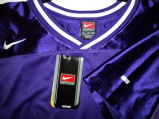 new nike lacrosse jersey blank purple nwt