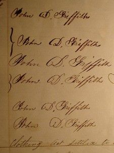 1863 John D Griffiths 52nd PA Vols Co H Battenberg