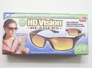 HD VISION READERS SUNGLASSES + BIFOCAL SEEN ON TV + 2.0