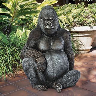 45 Large Gorilla Ape Home Garden Statue Sculpture Figurine