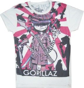 New Gorillaz T Shirt Size L 22 x 29 inch JJ4