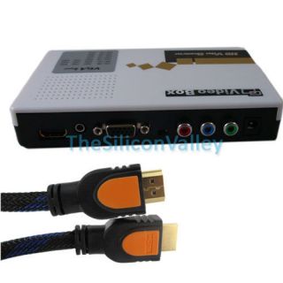 VGA YPbPr 3 5mm Audio to HDMI Converter Switch Cable