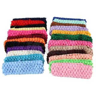 50 Stretch 1 5 Crochet Baby Girls Hair Band Headbands
