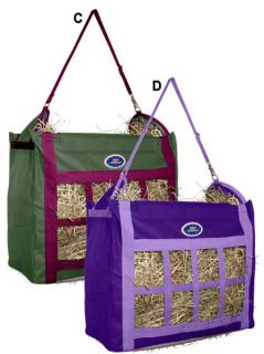 Derby Originals Top Load Horse Hay Bag Purple w/ Lavender Trim BEST