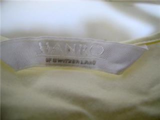 HANRO of Switzerland White Cotton Nightie Long with 3/4 Sleeves