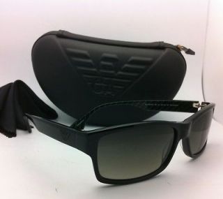 Polarized EMPORIO ARMANI Sunglasses EA 9754/P/S 807 OJ Black w/ Green