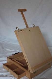 NEW HARDWOOD ARTIST TABLE TOP EASEL SKETCH BOX HIGH QUALITY