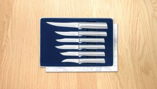  Gift Set 6pc Paring Knives Silver Handles Free Cutting Board