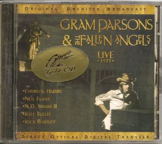 GRAM PARSONS & FALLEN ANGELS Live 1973 OOP GOLD DISC CD Emmylou Harris