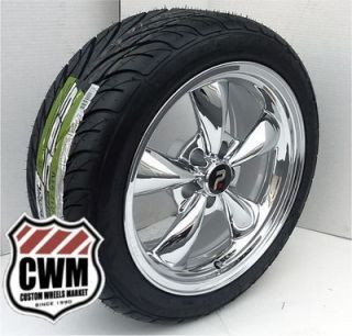  Spoke Chrome Wheels Federal Tires for Pontiac Grand Prix 1969
