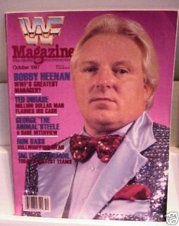 1987 WWF Wrestling Magazine Bobby Heenan Animal Steele