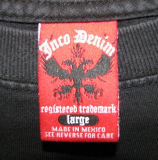 Black Embroidered Harley Davidson Tshirt Size Large JNCO Denim