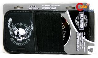 Harley Davidson Skull Wing 10 CD Visor Organizer Case