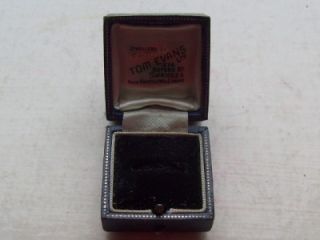  Antique Leather Ring Jewellery Box Tom Evans Swansea Jewellers