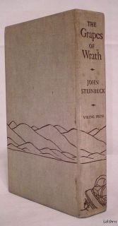 The Grapes of Wrath 1st 1st Steinbeck First Edition