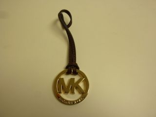Michael Kors Signature MK Logo HandBag Accessories Key Fob Chocolate