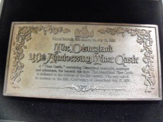 Disneyland 40th Anniversary Time Castle Annual Passholder Pin w/ Case