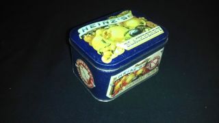   blackberry jelly tin metal container bristol ware jam canister box