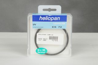 HELIOPAN 72mm ES SLIM UV filter German made w/ case ultra violet