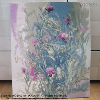 Korean Artist Noh Hee Sook 2006 Innocence Iris Light purple color pure