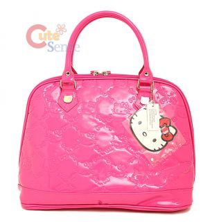 Sanrio Hello Kitty Pink Embossed Hand Bag Hot Pink Loungefly Hand Bag