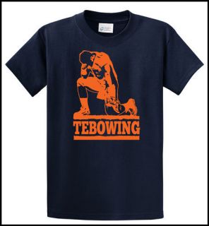 Tebowing Denver Football Tim Tebow Broncos Fan Jesus Like Navy T Shirt