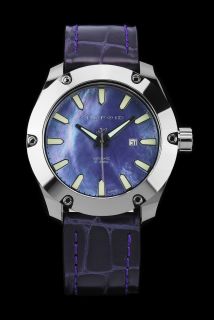 Android Mens Anti Gravity Edition Auto Tungsten Leather Purple MOP