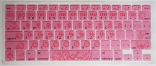 US Hello Kitty Keyboard Skin Cover Protector for Apple MacBook Air Pro