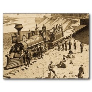 Scenes on the Union Pacific Railroad Sepia Post Cards