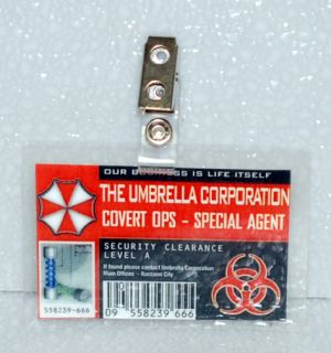 Resident Evil ID Badge Umbrella Corp Covert Ops   Special Ops