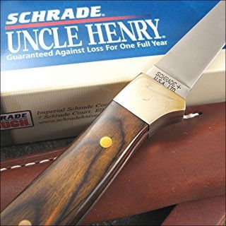 Schrade Uncle Henry Brown Pakkawood Handle Fillet knife USA MADE