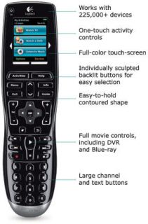 Logitech Harmony One Advanced Universal Remote with Color Touchscreen