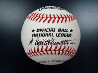 Mint Harvey Haddix Single Signed Baseball Perfect Game Pirates Reds