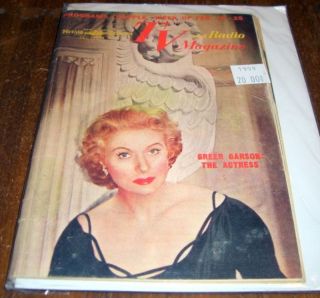 1955 T V Radio Guide Magazine Greer Garson FP