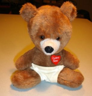 Vintage Dydee Bear Animal Fair Henrys Friend Stuffed Plush Toy Diaper