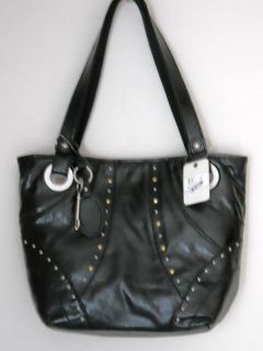 Fossil Black Hathaway Leather Shopper Handbag ZB4473