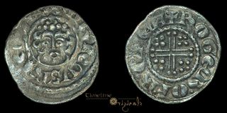 Henry III Canterbury Roger Silver Hammered Short Cross Penny Coin