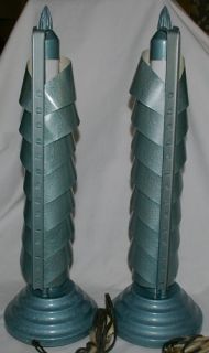 Fabulous turquoise color metal frame with spiral look venetian blind