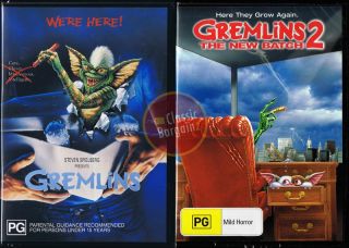 Gremlins + Gremlins 2 The New Batch * 2 dvd set * New